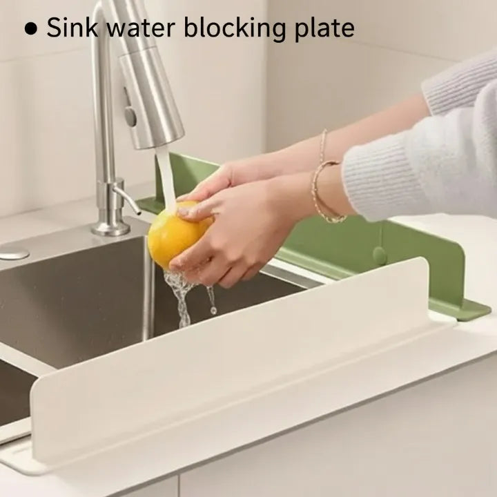 Silicone Sink Water Splash Guard With Suction for Kitchen & Bathroom Faucets
